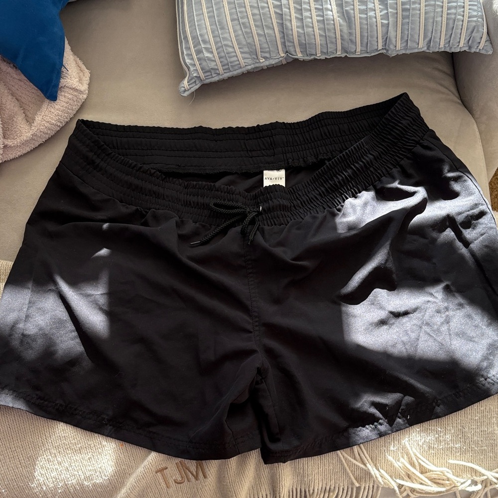 Ava & Viv Black Women's Athletic Shorts